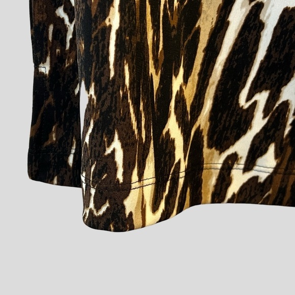 Jockey Women’s Tank Top L Leopard Print Tunic Length Sleeveless - Picture 8 of 13